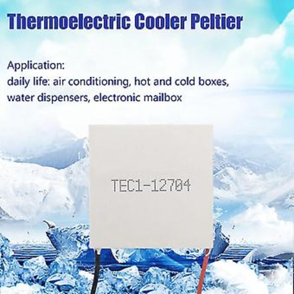 Tec1-12704 Termosähköinen Er Peltier 30mmx30mm Tec1 12704 Elementtimoduuli 12v4a Ing Peltier
