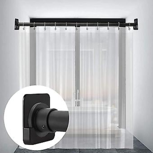4-pack självhäftande duschdraperistångshållare, halkfri gardinstångsfäste universal 10 cm diameter - gardinstång ingår ej (d-4-)