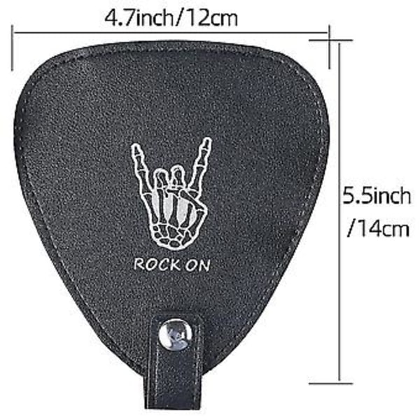 Gitarrplektrum H Fodral Väska Izer Box Inkluderar 22 Gitarrplektrum Stora Påse F