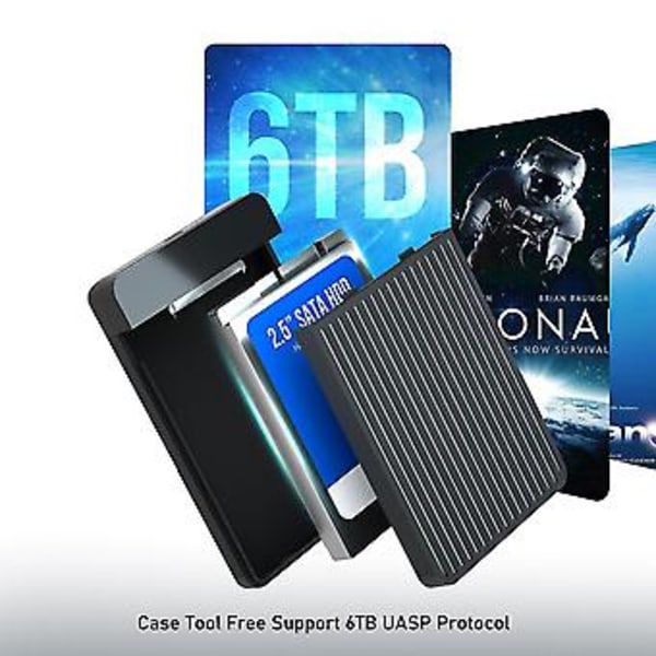 2.5 Tommer Usb3.0 Harddisk Kabinet Ekstern Hd Kabinet Boks Usb Til Sata Harddisk Boks Lomme, Usb3.0