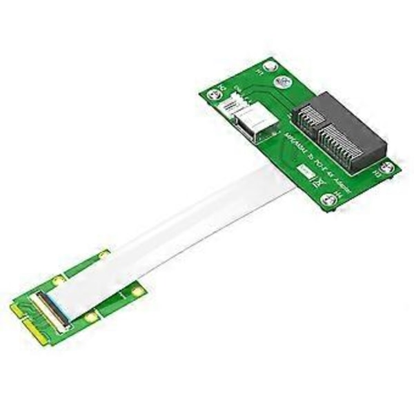 Mini PCI-E till PCI-E X4 Förlängningskabel Riserkabel med Höghastighets FPC-kabel med Magnetisk Pad, A