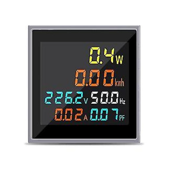 6 I 1 Ac250-450v Elektronisk Wattimmätare Spänning Ström Effekt