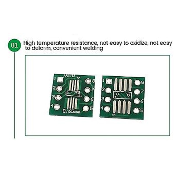 200 kpl Tssop8 Ssop8 Sop8 - Dip8 Pcb Sop8 Sop Siirtokortti Dip Pin Board Pitch -sovitin