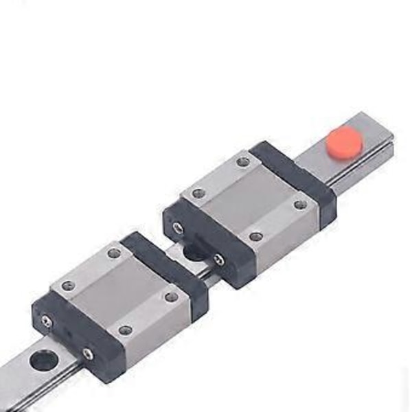 MGN12C Linjär Guide Skena Rostfritt Stål Hög Precision 4-Punkts Kontakt Linjär Skena Slide med 2 Reglage för 3D-Skrivare 400mm / 15.75in