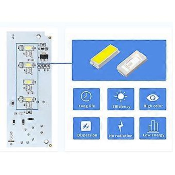 W10515057 Jääkaapin LED-valopaneeli Whirlpool, Kenmore, Maytag ja KitchenAid -jääkaappeihin, varaosa WPW10515057