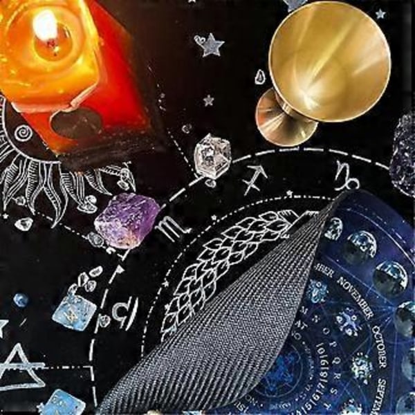 Rund Divinasjons Gummi Matte Pendel Divinasjonsmatte 3 stk Utsøkt Konstellasjon Pendelmatte, Hjemmedekorasjon, Astrologi Pendelmatte For Del (d-4-)