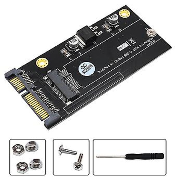 20+6 Pin SSD til SATA 2,5 Tommers Adapterkort Konverter for X1 Carbon