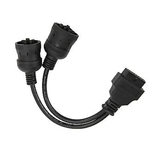 29,5 cm Lastbil Diagnostisk Adapter Kabel Hun 16pin OBD2 til 9+6pin Scanner Tilslutningsledning