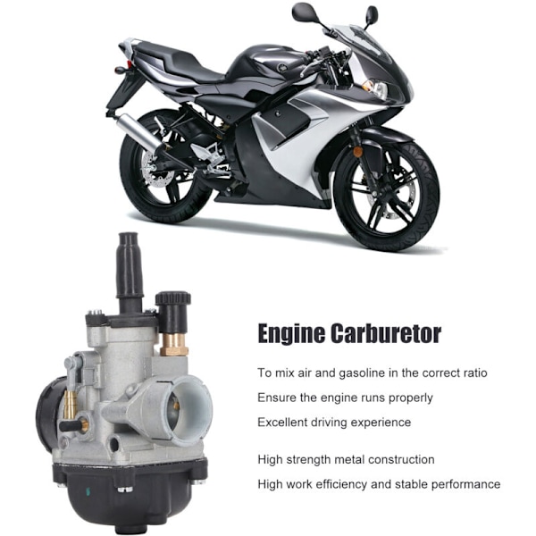 Motorcykel Karburator, Til Dellorto PHBG DS Motorcykel Karburator 21mm Egnet Ratio Egnet til 50-110cc 2-takts Scooter