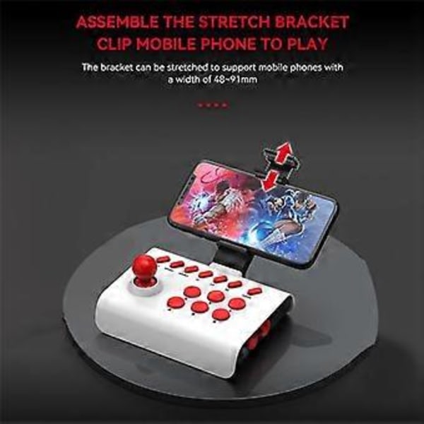 Trådlös Arkadspelskonsol Bluetooth Joystick Kontroller för Box PC Mobiltelefon D