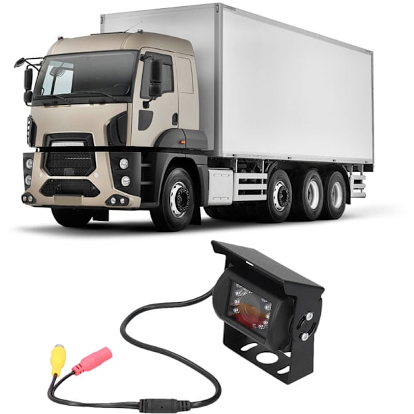 120° 18 LED Bakkamera IP68 Vattentät Nattvision 12V-24V Universell för Bil Lastbil Buss