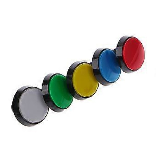 5 st/set 5 färger 60mm Rund Tryckknappsbrytare För Spelare Arkad Joystick