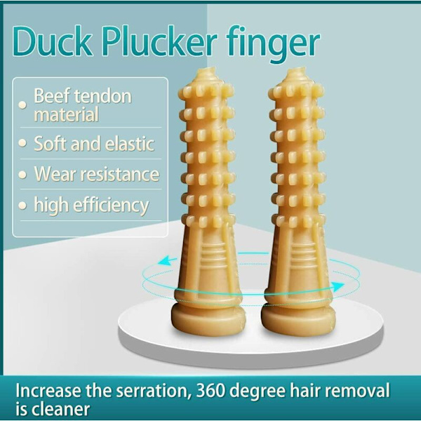 50 stk. Længde 88mm Fjerkræ Gummi Finger Plukningsmaskine Finger Plukningsmaskine Hårfjerningsmaskine Varmsmelteklæbepind