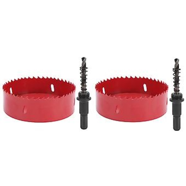 2 Sarjaa Bi-metallisia reikäsahojen sarjoja alumiinilevyille PVC-rautalevyjen reikien avaukseen 120165mm (105mm)