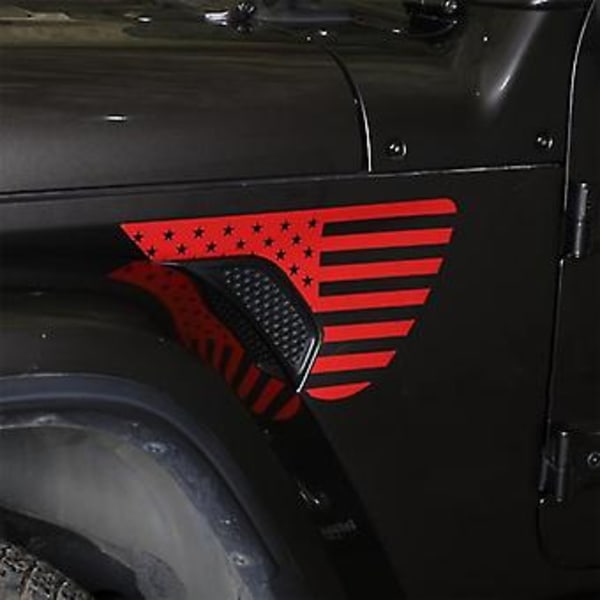 Sidokåpa Dekaler Trim För Jl Jlu 2018-2022 Gladiator Jt 2020-2022 Tillbehör, Röd