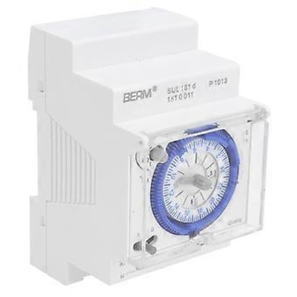 Mekanisk Timer Automatisk 24 Timer Lavt Strømforbruk Tidsbryter for Varmtvannsberedere Oppdrett 110-230V AC