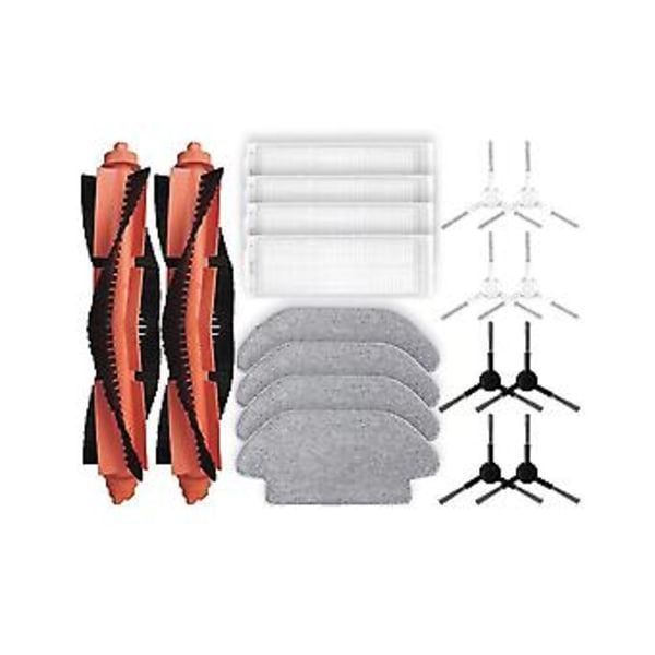 Til Mi Robot Støvsuger Moppe 2s/moppe P/moppe Pro/xmstjqr2s / Stytj02ym Hoved Sidebørste Hepa Filter Moppe