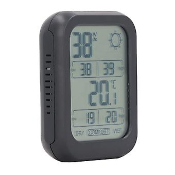 Termometer Hygrometer Högupplöst Stor Skärm Exakt Hygrometer Termometer för Inomhusbruk