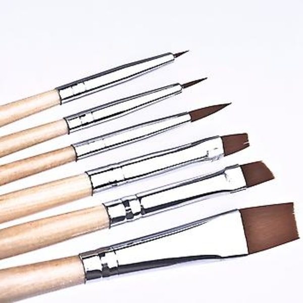 6 stk./sæt IMAGIC Makeup Ansigt Krop Farverig Maling Træbørster Kosmetisk Kunst Malerværktøj