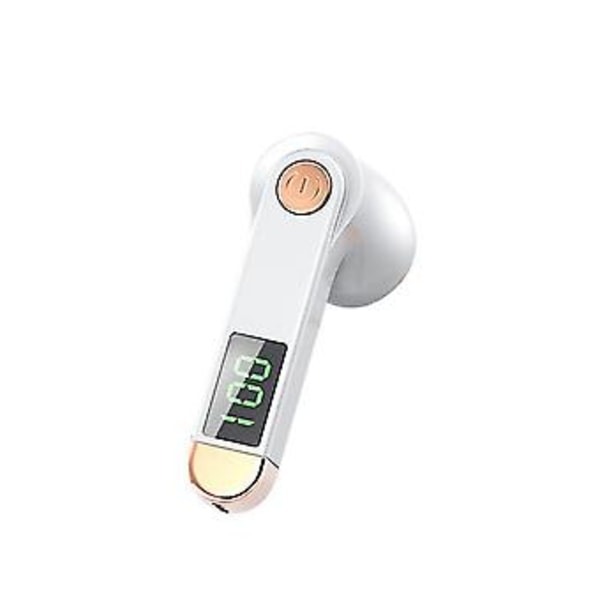 Tws Bluetooth 5.2 Hörlurar Med Led Digital Display (vit)