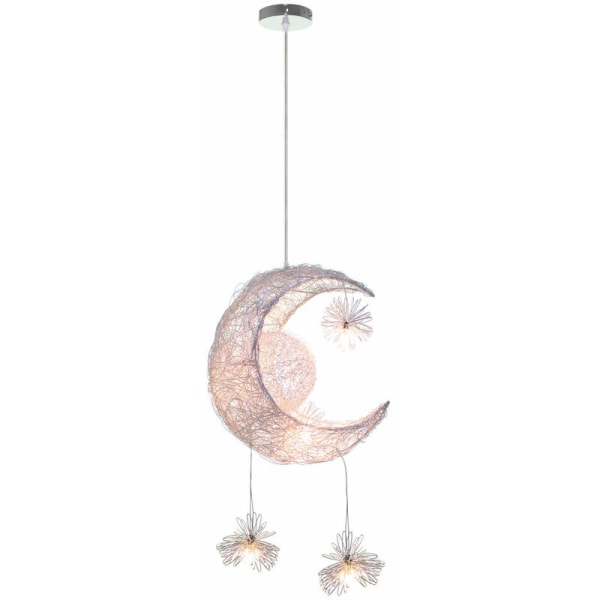 LED-kattovalaisin Fairy Moon -riippuvalaisin Upea lahja lapsiystävälle - lämmin valkoinen valo