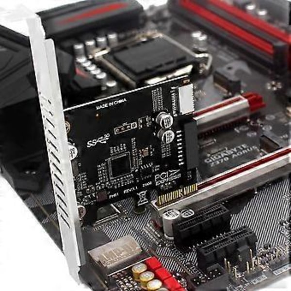 PCI Express-kort PCIe till USB3 Typ-E Front Typ-C 19P Expansionskort Kompatibelt PCI-E X1 X4 X8 X16 Gränssnitt