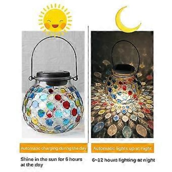 LED Solcellelamper Udendørs Solcelle Glasflaske Krukke Bordlampe Pendel Solcelle Natlampe til Havefest Camping Gårdindretning