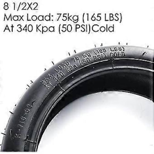 Kryc 8 1/2 X 2 Pneumatiskt Däck Passar Xiaomi Mijia M365 Elektrisk Scooter, 8,5 Tum Fram/Bak Scooter Däck Solid Ersättning