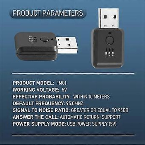 FM Lähetin Autoon Langaton Bluetooth 5.0 Radio Autosarja Handsfree Audioadapteri Ei Viivettä Ei Melua Lisätarvikkeet