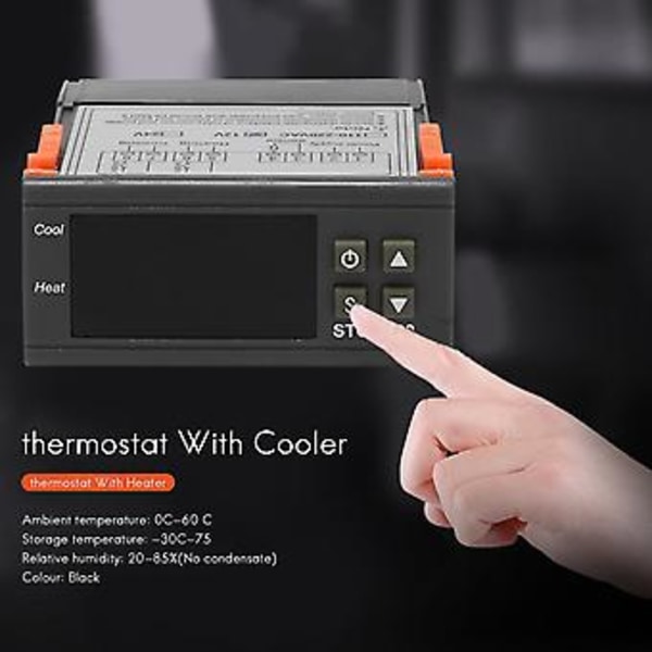 Stc-3000 12v Led Digital Temperatur Tat Ing Ing Sensor Fugtighed