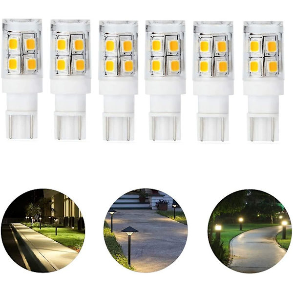 Lågspännings LED-ersättningslampa för landskapsbelysning 12v T5 T10 Wedge Base 25w