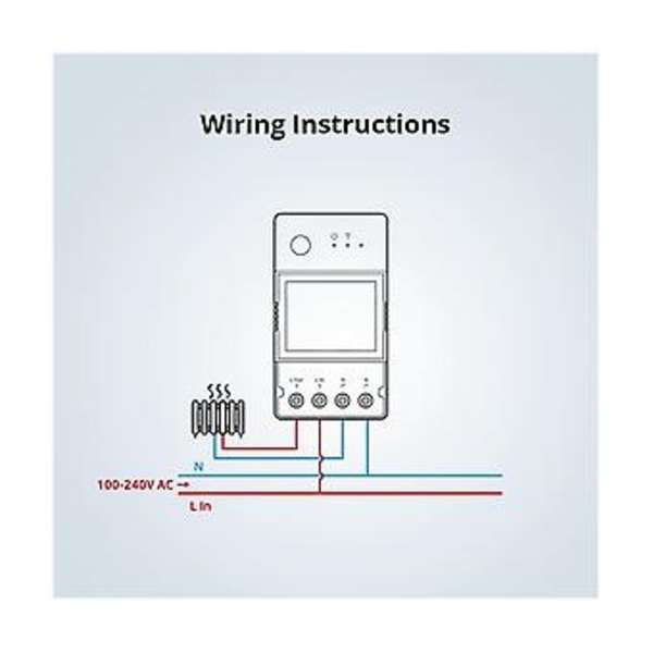 Pow Elite 16a Måler S Esp32 P Lcd Skjerm Overbelastning For H