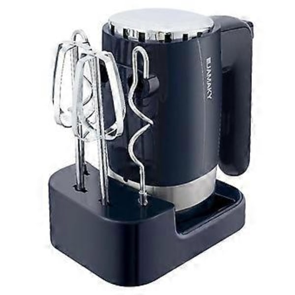 Elektrisk håndmixer rustfrit stål 600W med opbevaringsbase køkken madmixere bagning EU-stik