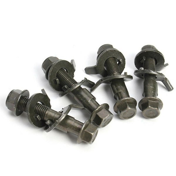 4pcs 14mm Steel Car Four Wheel Alignment Adjustable Camber Bolts 10.9 Intensity