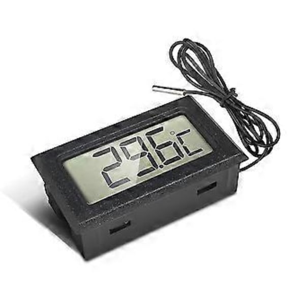 Digitalt LCD Termometer -50c - +110c Temperatur Monitor Med 1m Ntc Probe Til Køleskab, Fryser, F