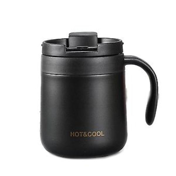 Drickkopp i rostfritt stål med handtag och lock för kontoret
