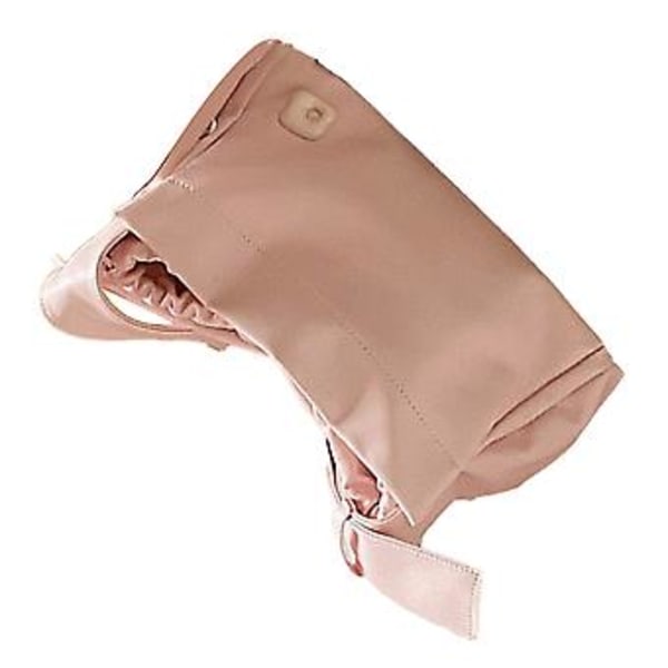 Bred axelremsväska i PU för damer, mjuk stor väska med intern kapacitet, rosa underarmsväska för flickor, rosa, One Size