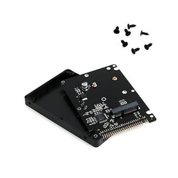 Msata Till 2.5 Tum 44pin Ide Hdd Ssd Adapter Msata Till Pata Konverter Adapterkort Med Fodral