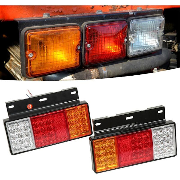 12V 44 LED -takavalon korvaava Isuzu Elf W -sarjan kuorma-autoon NPR HD NKR NHR NRR FSR FRR