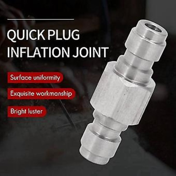 2 stk. Pcp Begge Ender Nnect Adapter Mindre Stål Dobbelt Nippel