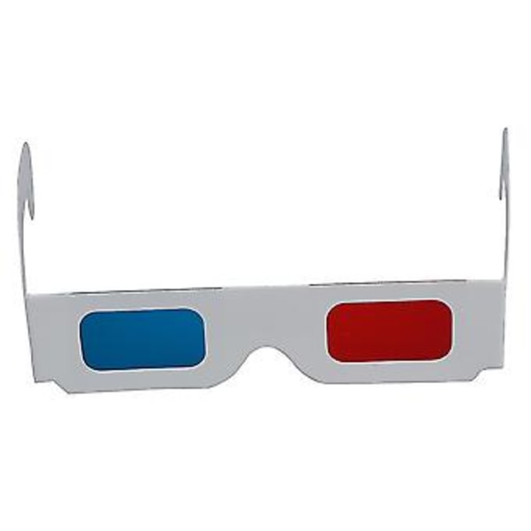 100 st Röda/Cyan () Anaglyf 3D-glasögon 3-dimensionella