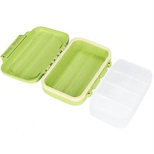 Bærbar 8 Rum Pilleholder Organizer Tabletboks Medicindispenser (Grøn)