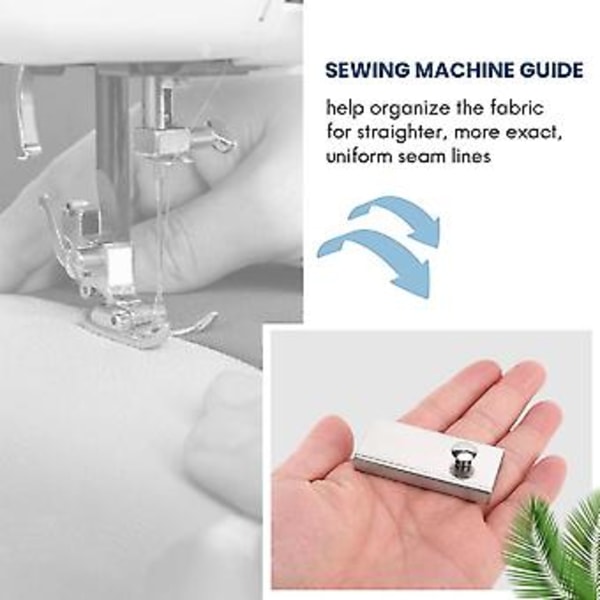 6 st Magnetisk Sömnadsguide Symaskin Sömnadsmått Magnetisk Guide Mg1 För De Flesta Sömnader