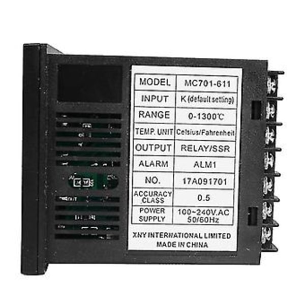Sinor Mc701 Digital Pid Temperatur K Type Pt100 Sensor Input Relæ Ssr O