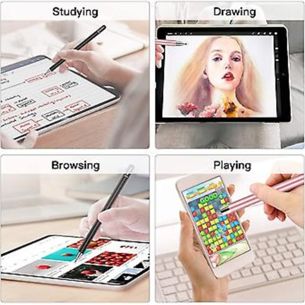 Stylus for iPad (2 stk), StylusHome Magnetisk Disk Universal Stylus Penner