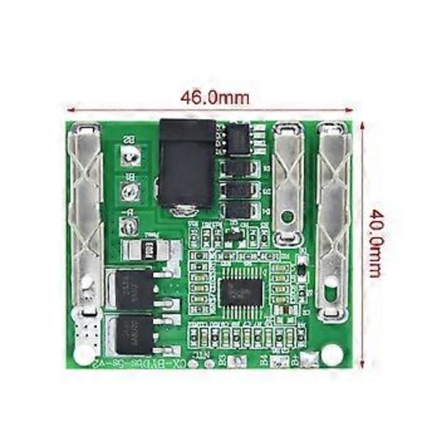 5S Batteriladdningsskyddskort Modul 18V 21V 20A Li-Ion Litiumbatteriskyddskort för Elverktyg