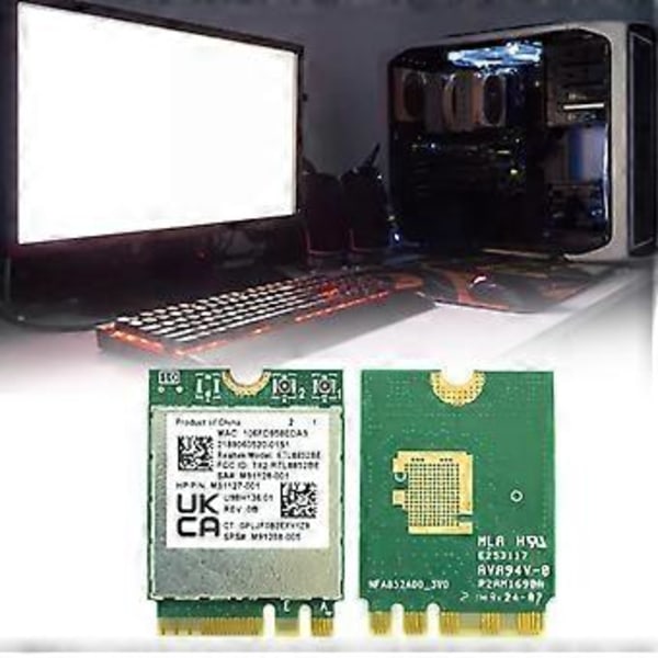 WiFi 6 Dual-Band AX1800 Realtek- RTL8852BE M2-NGFF Adapter Bluetooth-kompatibel5.2 Trådløst Wlan WiFi-kort 2.4G/5G 1800M