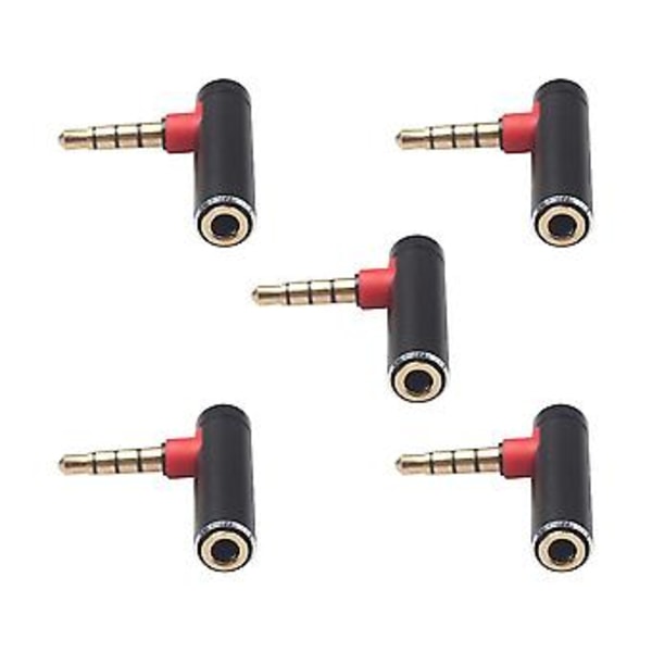5 stk. 3,5 mm L S O Adapter 3,5 til Fe 90 De O Konverter Adapter