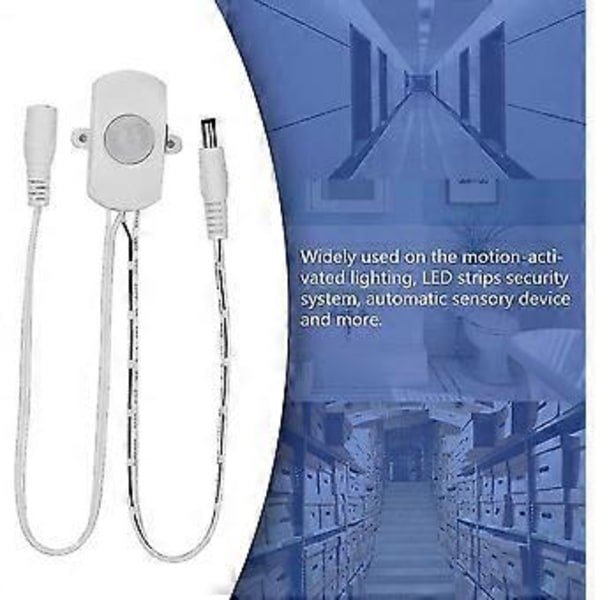 5a Dc 5-24v Ir Sensor Ljusbrytare, Infraröd Rörelsesensor Brytare Med 2-360 Sekunder Justerbar Fördröjning, För Rörelseaktiverad Belysning, Led Str