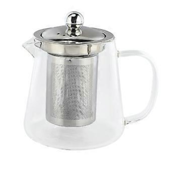 5 Størrelser God Klar Borosilikatglas Tekande Med 304 Rustfrit Stål Infuser Si Varme Kaffe Tekande Værktøj Kedel Sæt 380Ml